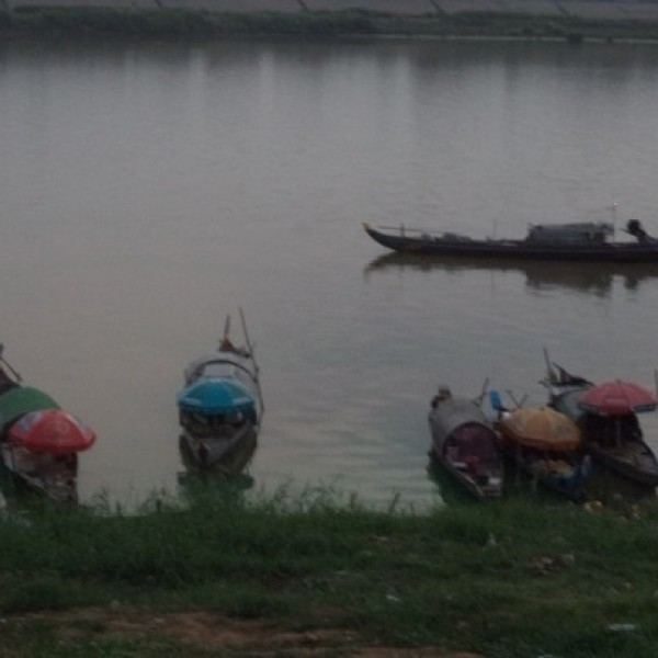 Úszó lakások a Mekong folyón